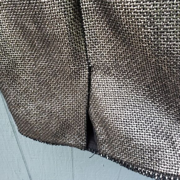 Banana Republic Metallic Knit Tweed Dress Career 0 - Picture 6 of 8